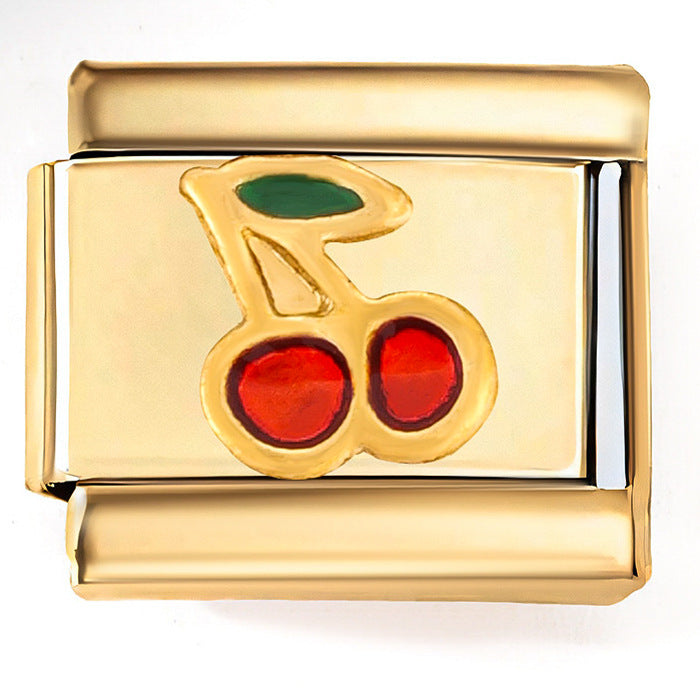 Wholesale Italian Charm Bracelet 9mm DIY Splicing Creative Pattern Stainless Steel Composable Bracelet