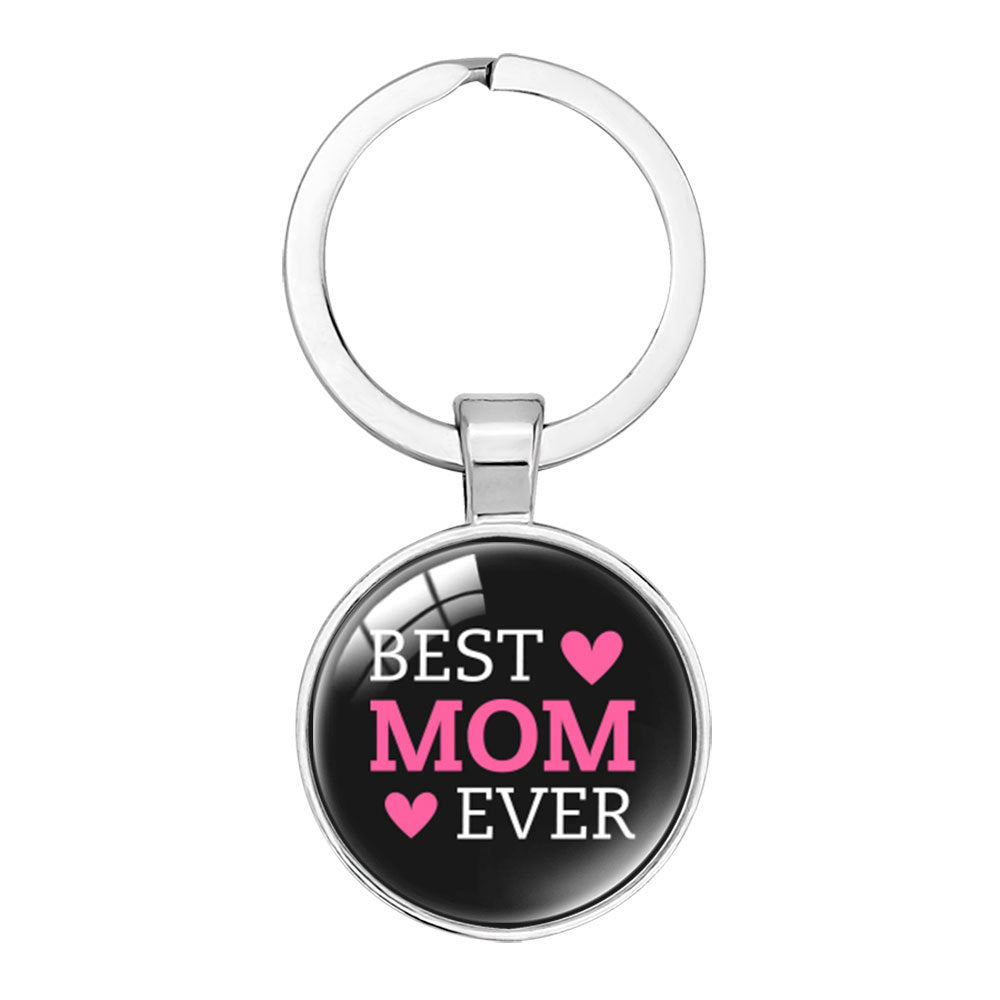 Wholesale Keyring Mom Mother' s Day Glass Keychain