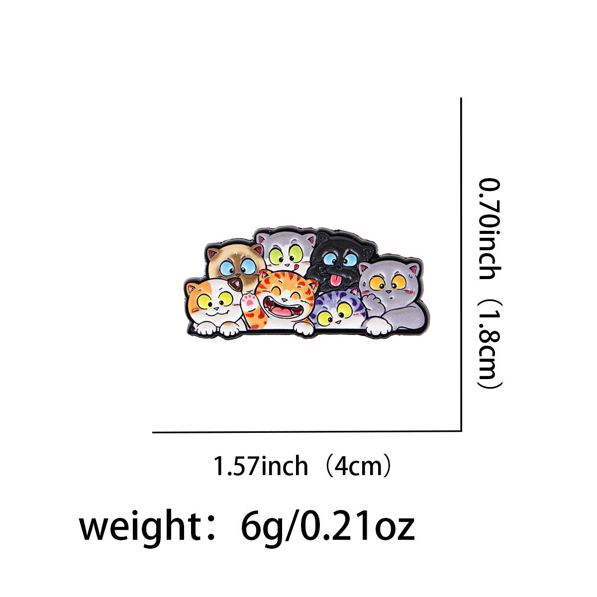 Wholesale Cartoon Kitten Brooch