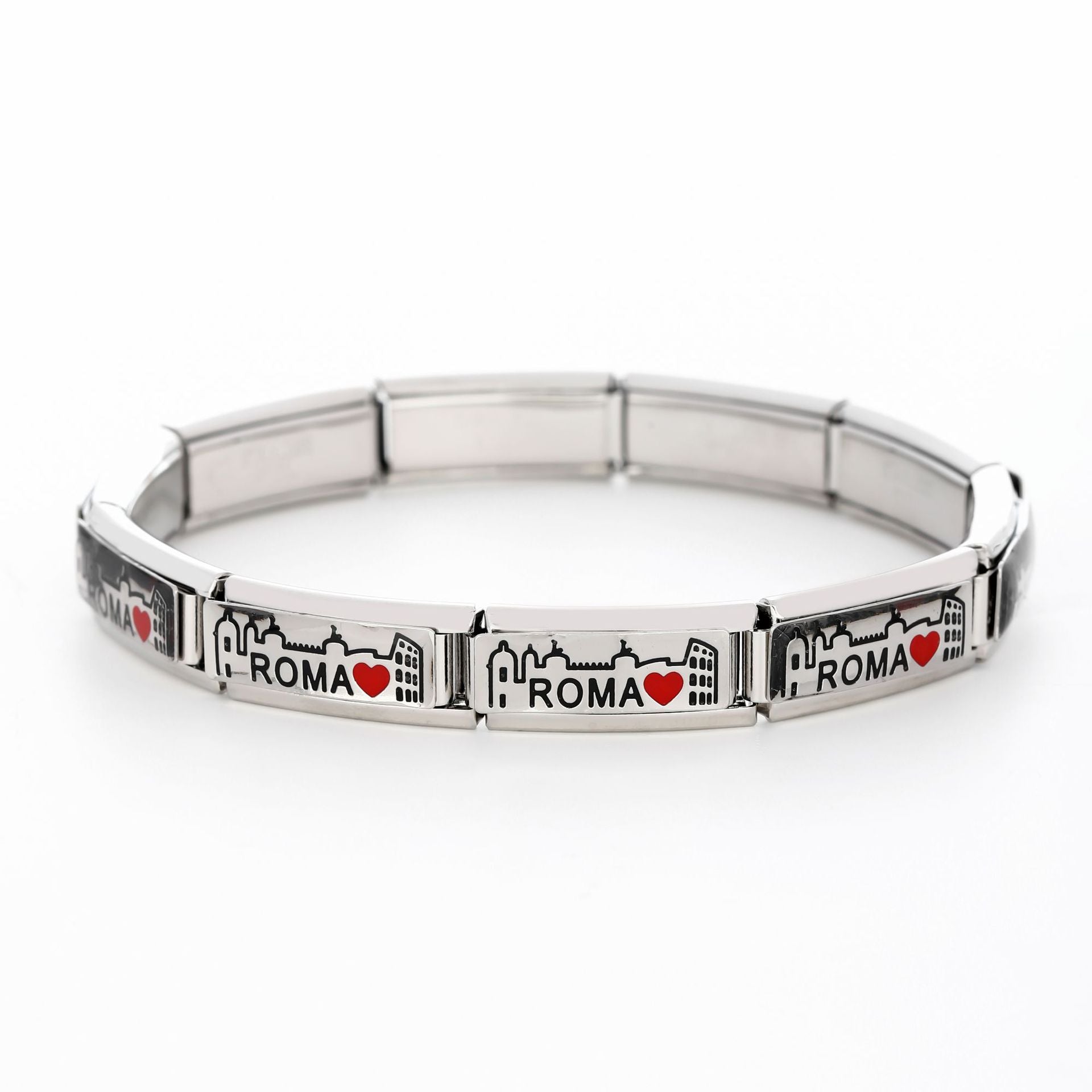 Wholesale Italian Charm Bracelet 9mm DIY Splicing Removable Stainless Steel Composable Bracelet