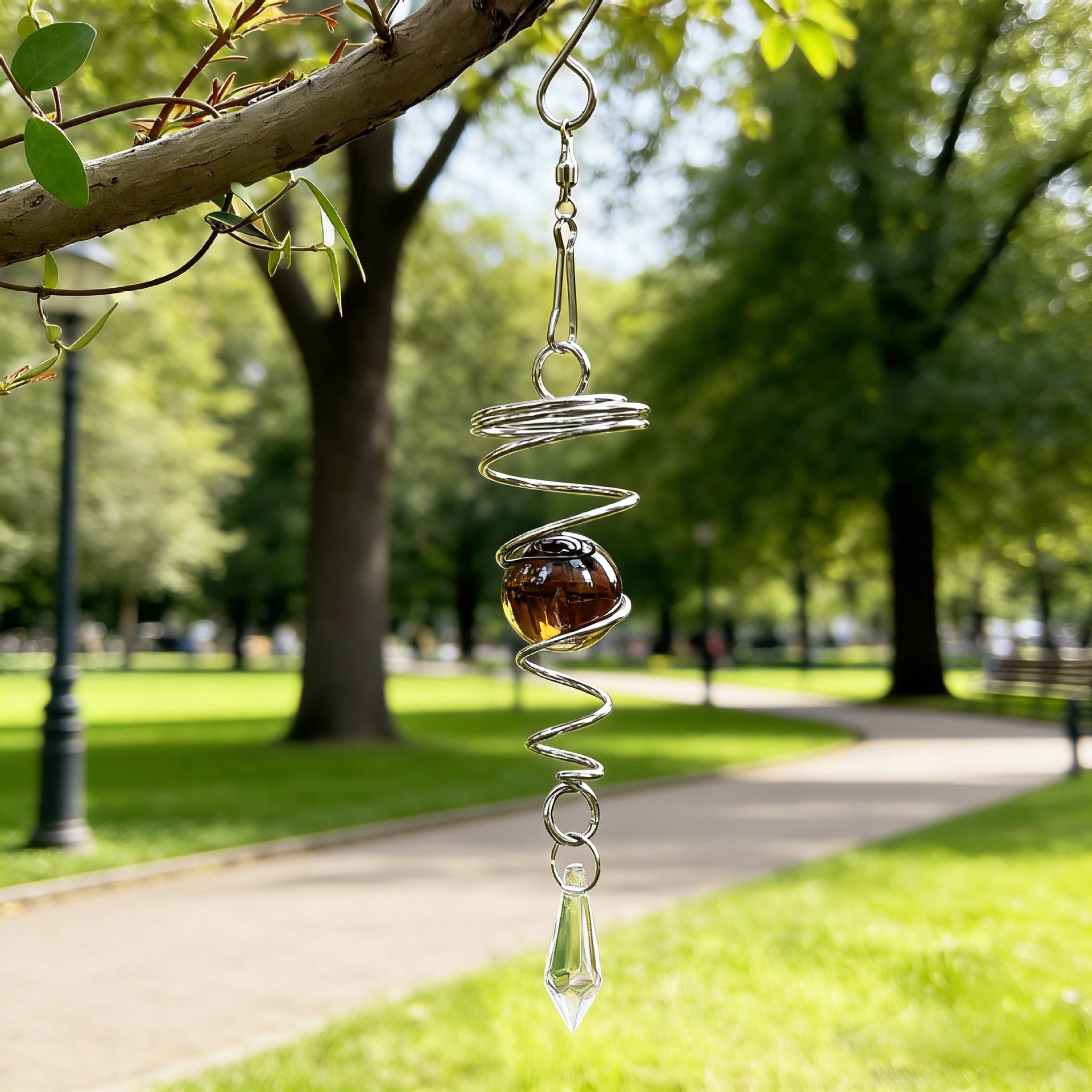 Wholesale Glass wind chime pendant