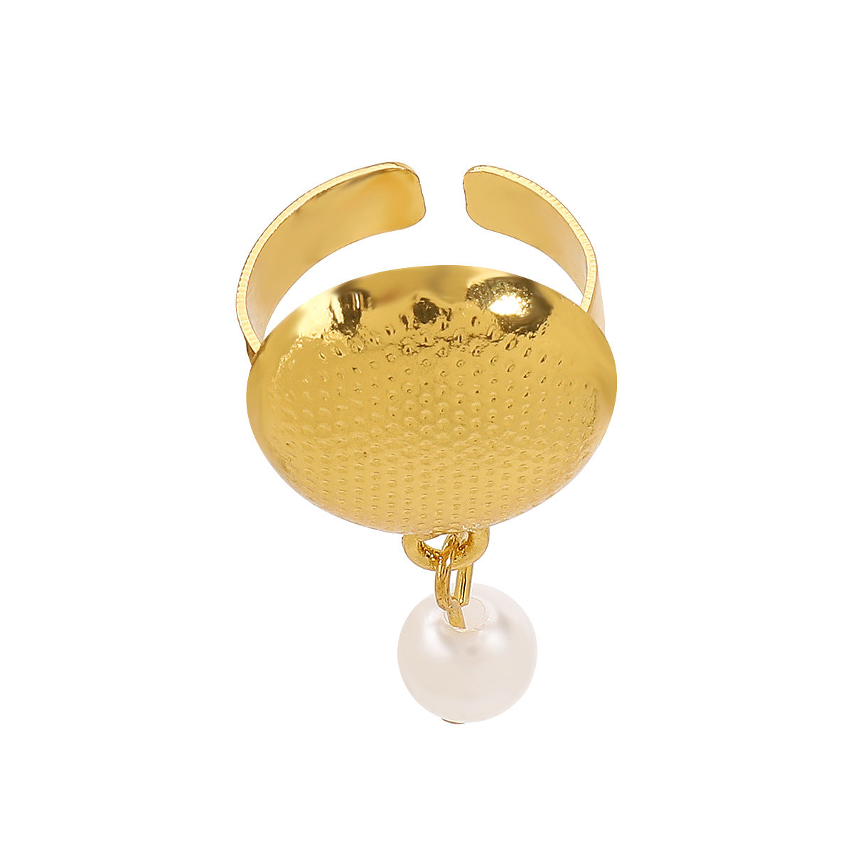 Wholesale Striped Alloy Pearl Tassel Earrings Ring Necklace  Niche