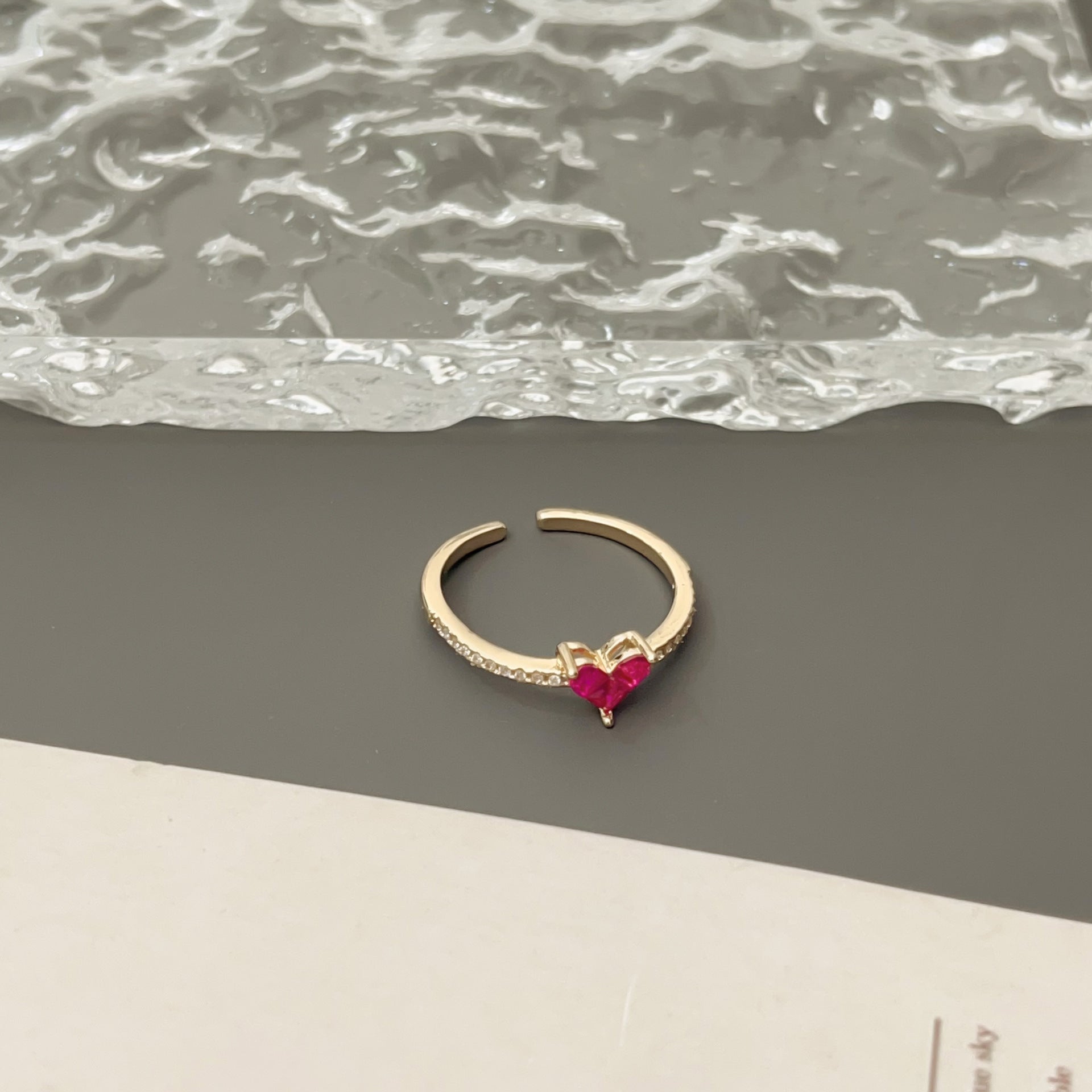 Wholesale  Rose Red Love Ring  Fashion Elegant Ring