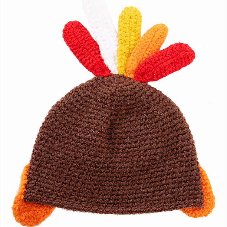 Wholesale Halloween Children's Funny Thanksgiving Turkey Hat Beanie ACC-KH-Tongy001
