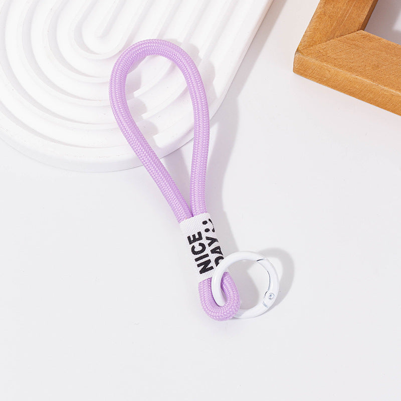 Wholesale  Lanyard Short U Disk Wrist Nylon Rope Keychain