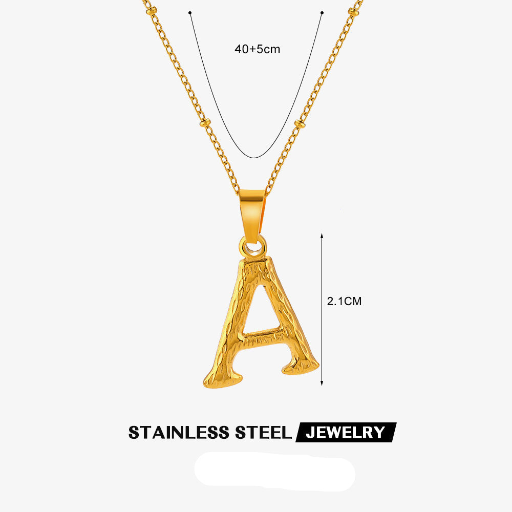 Wholesale Stainless Steel Fashion 26 Letter Necklace