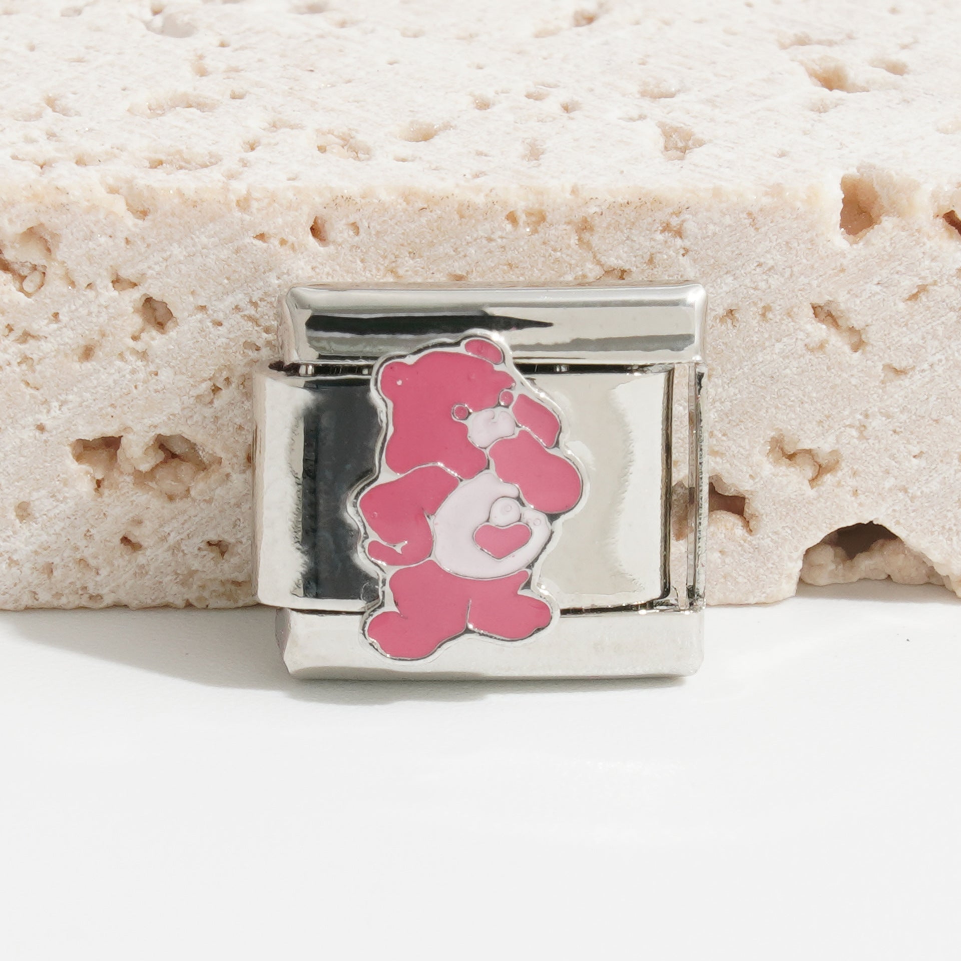 Wholesale   9mm Italian Charm Starter Bracelets DIY square Single Section Creative Stainless Steel Composable Bracelet