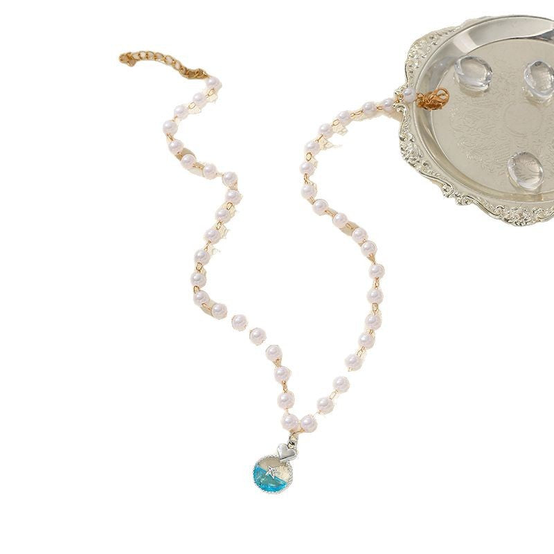 Wholesale Pearl Starfish Turtle Heart Pearl Clavicle Necklace