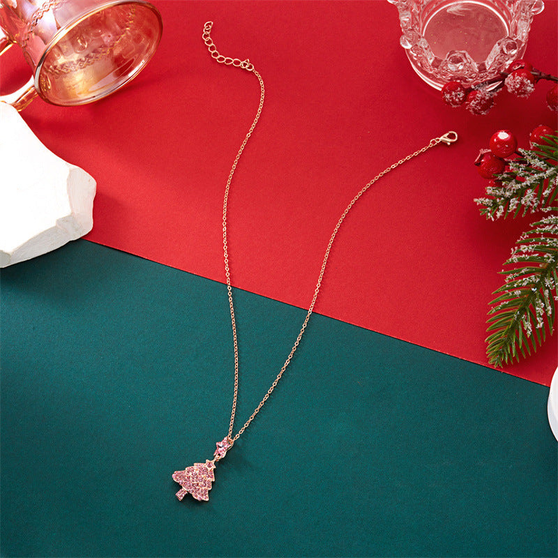 Wholesale Christmas pink necklace