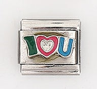 Wholesale Stainless Steel Italian Charm Bracelet Love Letter DIY Elastic Band Unisex Everyday Jewelry Accessory