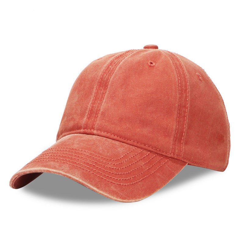 Wholesale Fashion Washed Cotton Baseball Cap Solid Color Adjustable Men S Sun Hat Casual Everyday Wear