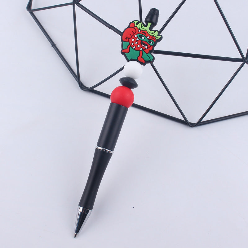Wholesale Cartoon fruit series  handmade beaded ballpoint pen