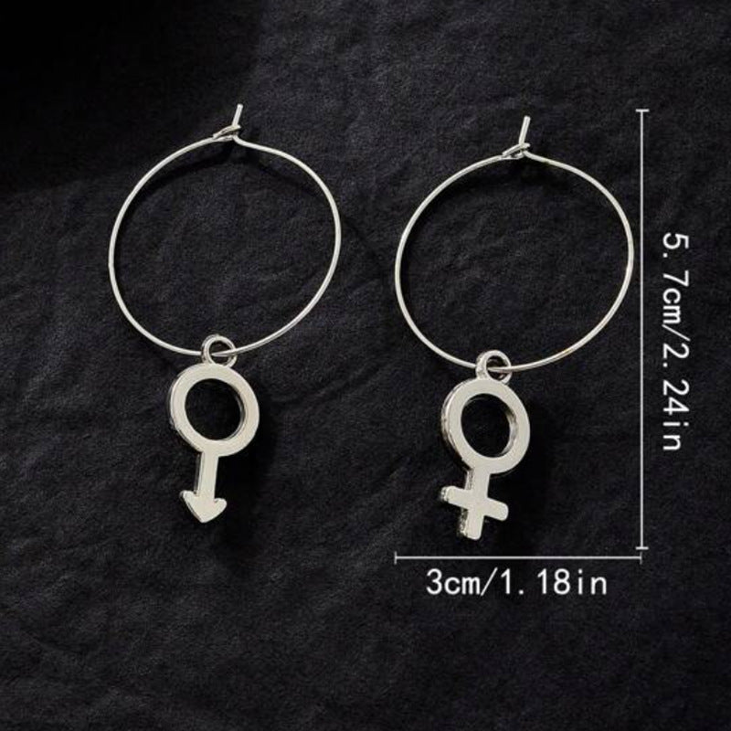 Wholesale  gender symbol earrings