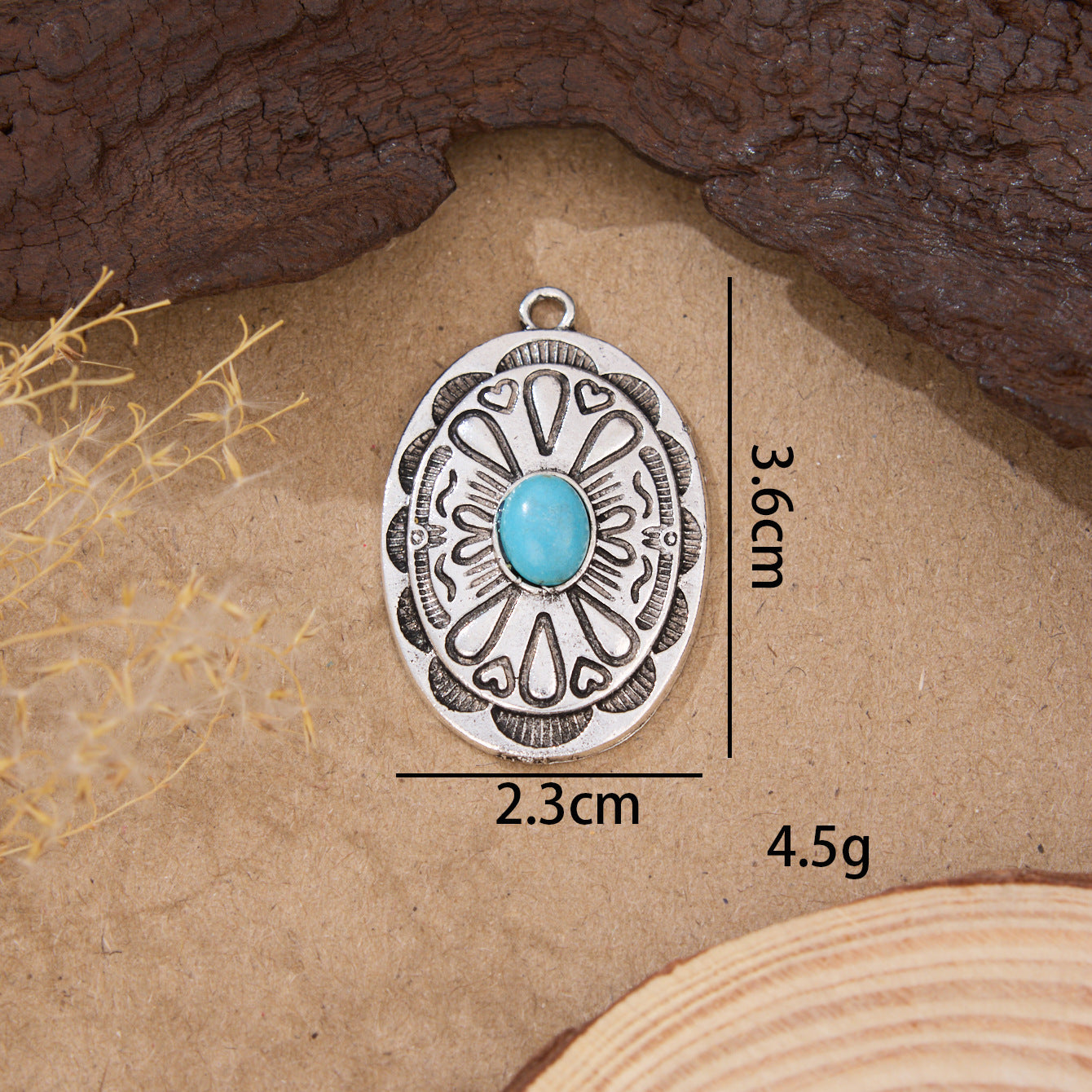 Wholesale Vintage Bohemian Turquoise Inlaid Jewelry DIY Accessories