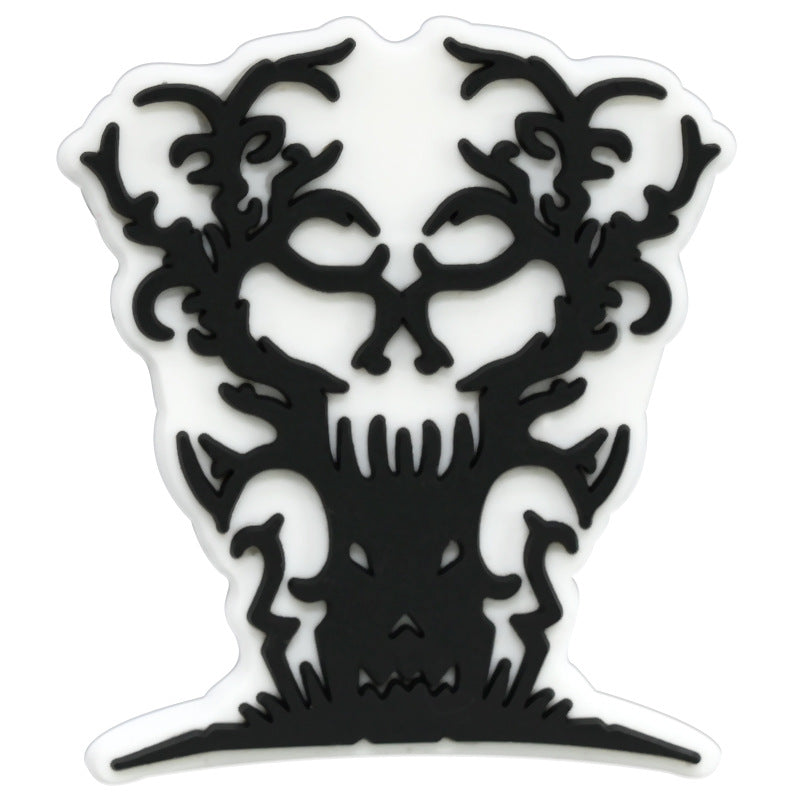 Wholesale Random 100pcs Halloween PVC Soft Rubber Shoe Buckle Decoration ACC-SC-RYY071