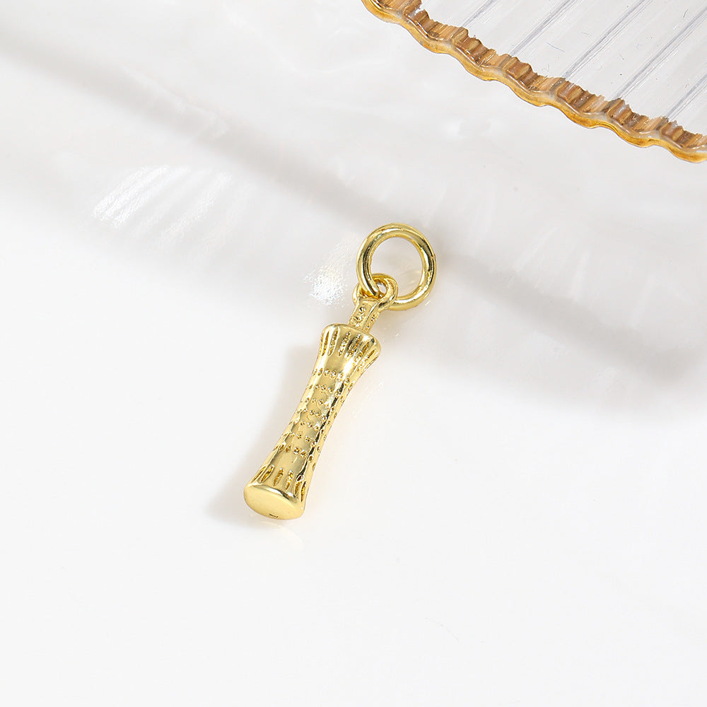 Wholesale 18k copper plated tower liberty pendant