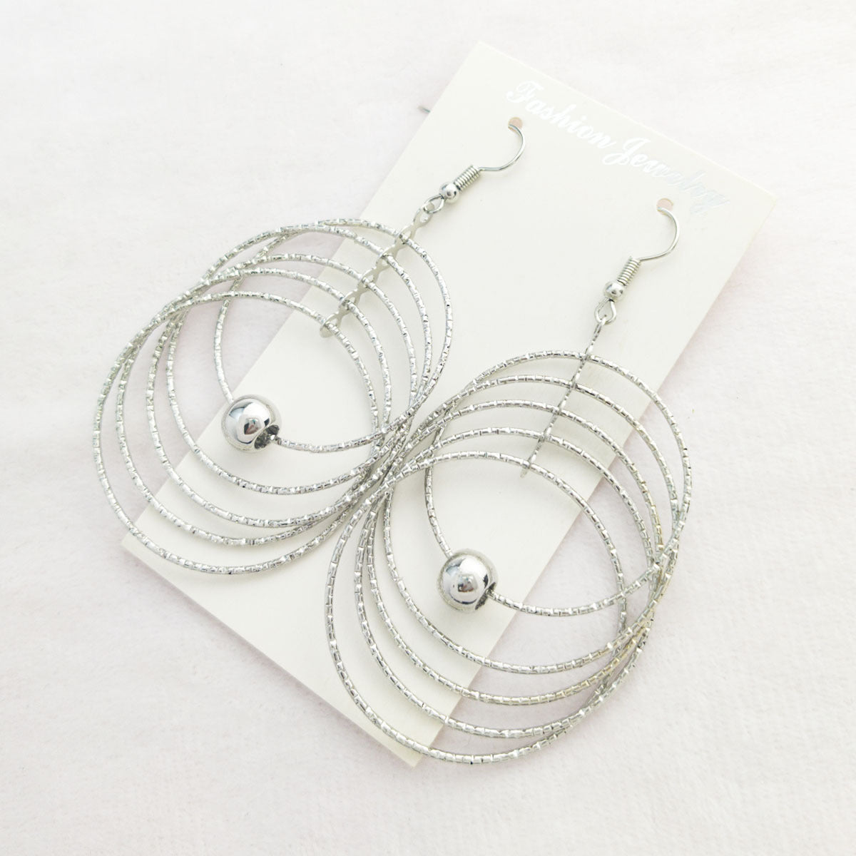 Wholesale Geometric Multi Layer Circle Earrings For Women Gold Round Bead Drop Earrings Party Gift Fashion Jewelry Accessory For Boutique Resale