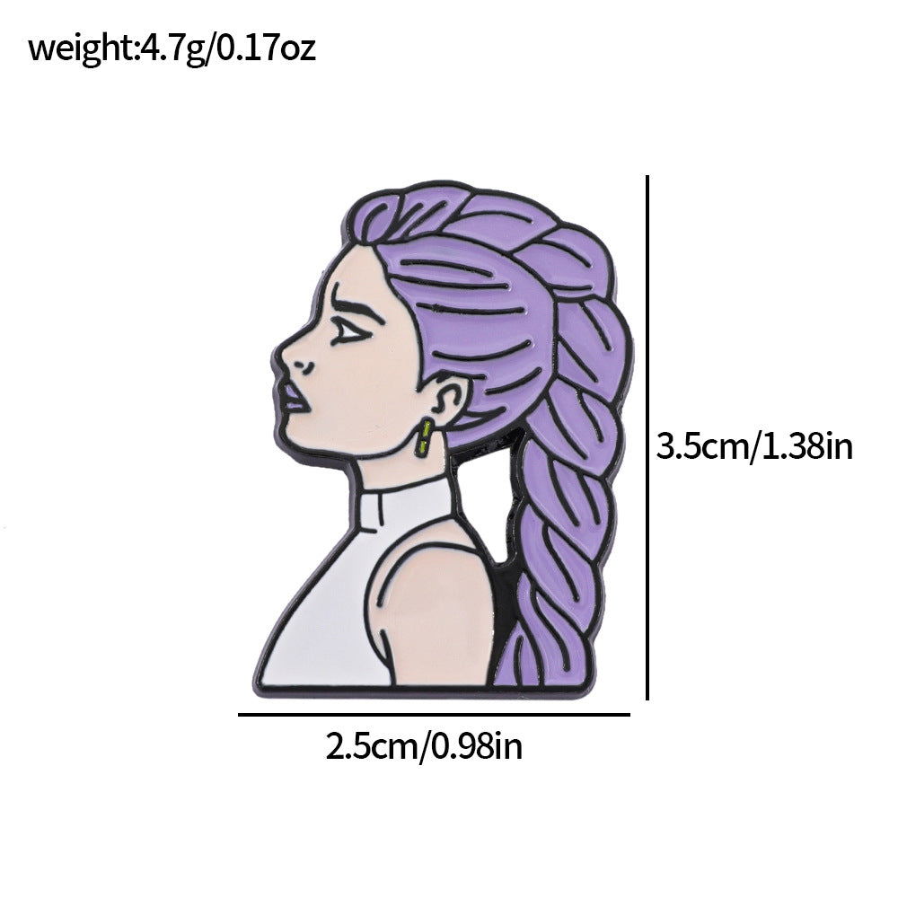 Wholesale Cartoon KPOP Metal Badge Brooch