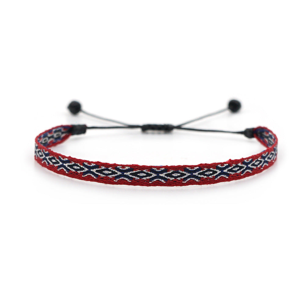 Wholesale Ethnic Style Webbing Lucky Stacking Bracelets Miyuki ACC-BT-Qiqi020