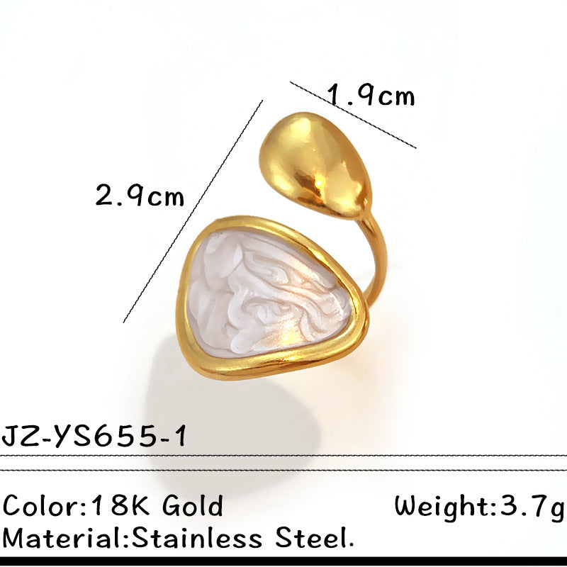 Wholesale Stainless steel rings,  exaggerated geometric designs  unique bracelets bangles and rings.