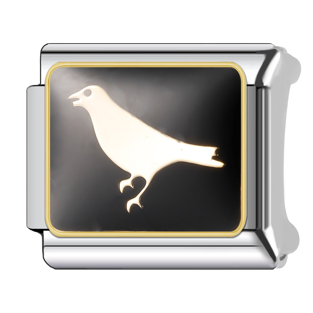 Wholesale Italian Charm Bracelet 9mm DIY Splicing Halloween Series Stainless Steel Composable Bracelet