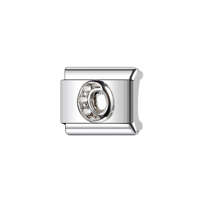 Wholesale Italian Charm Bracelet 9mm DIY Splicing Silver Letters Stainless Steel Composable Bracelet