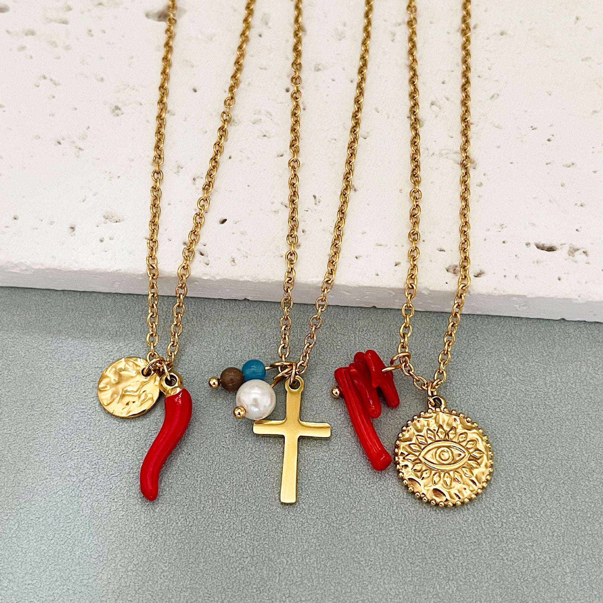 Wholesale Devil' s Eye Ocean Pendant Necklace