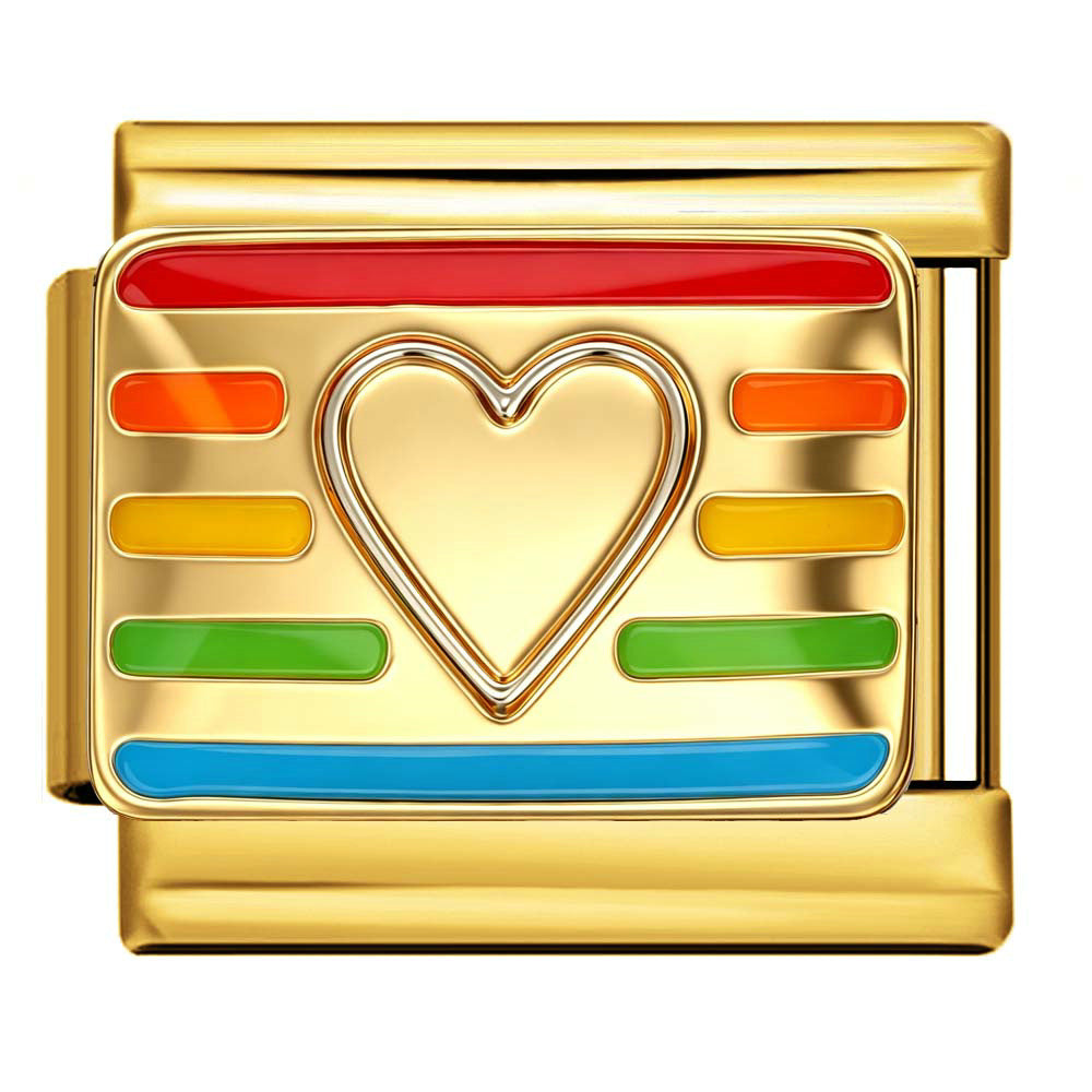 Wholesale Gold Italian Modular Charm Bracelet Stainless Steel Welded Plating DIY Jewelry Accessory for Boutique Resale