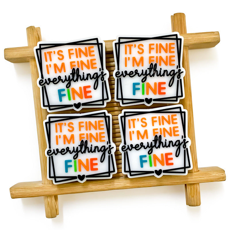 Wholesale 10pcs Square FINE Silicone Beads Focal Beads DIY Accessories ACC-BDS-WDX087