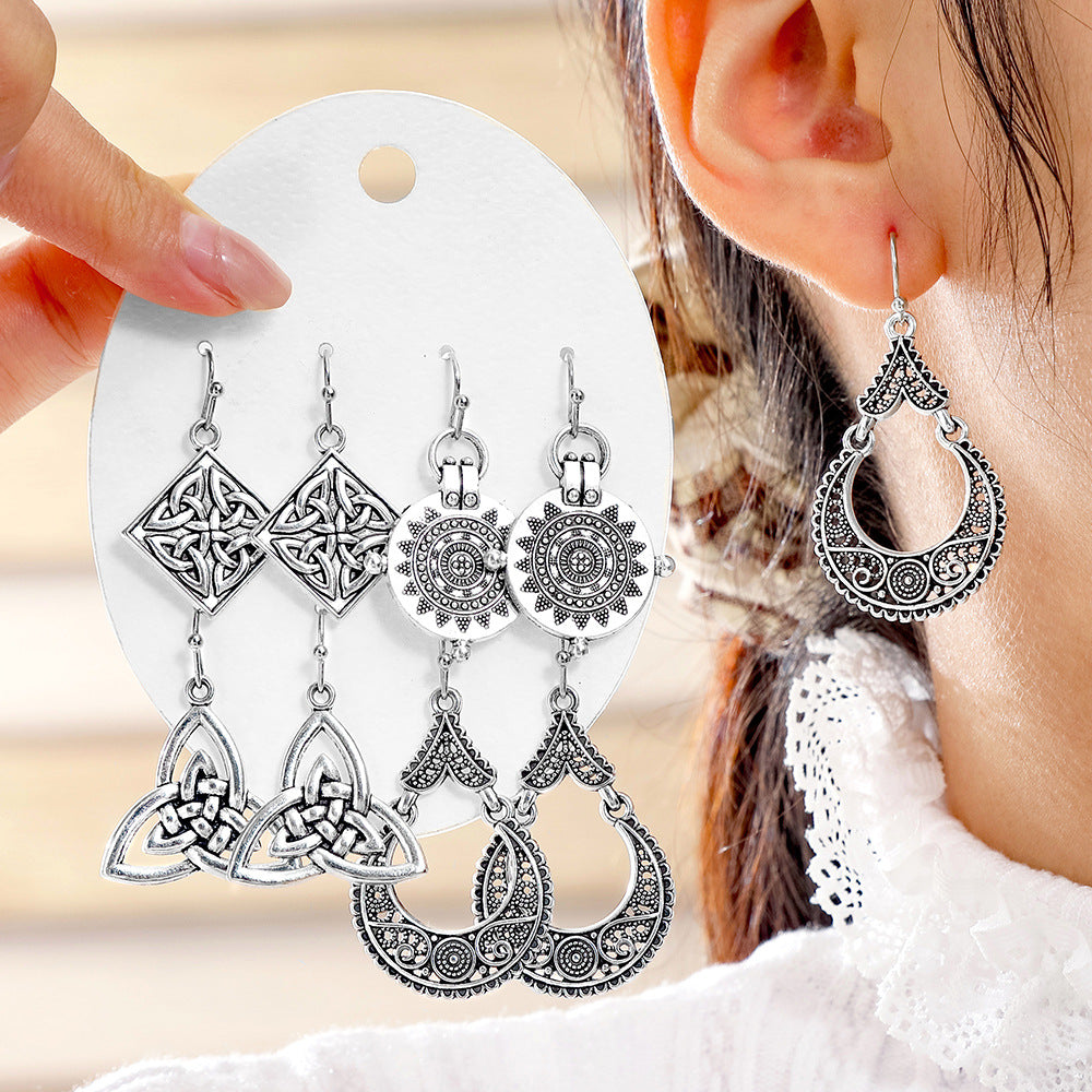 Wholesale Trendy Minimalist Earrings with a High-End Feel,  Vintage Ethnic Style,  Simple and Exquisite Versatile Earrings Wholesale Yiwu