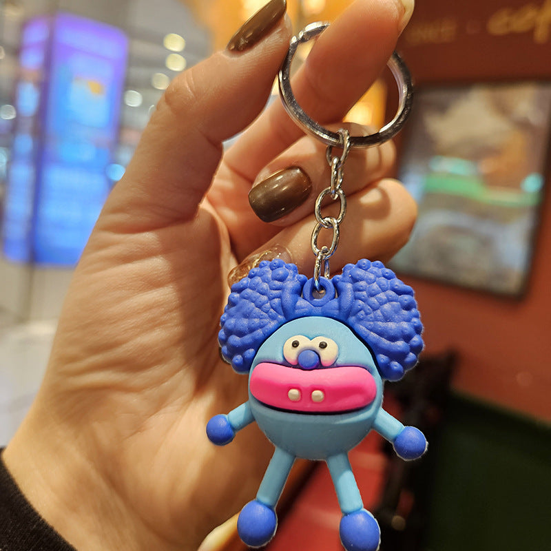 Wholesale Cartoon Monster PVC Soft Glue Keychains Cute Keychain ACC-KC-YiZhuo003