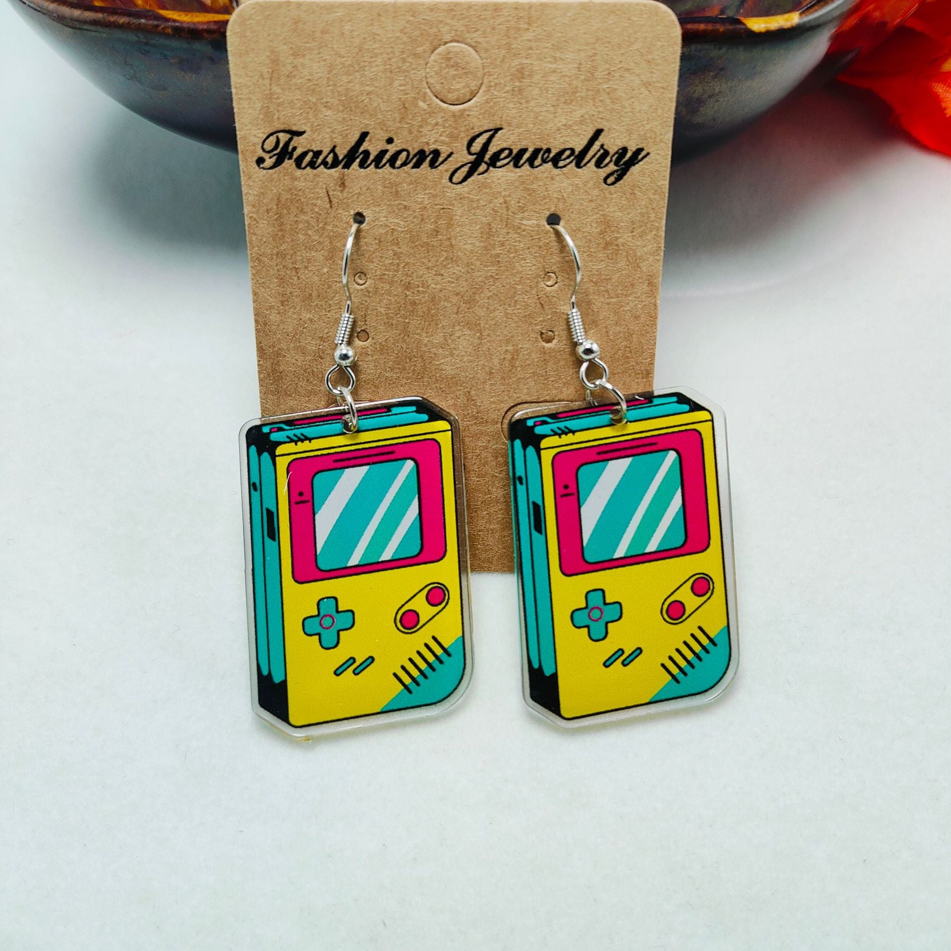 Wholesale Acrylic Vintage Earrings Cute Cartoon Series Earrings ACC-ES-Qiyu012