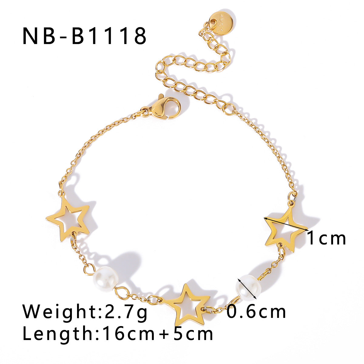 Wholesale Bohemian Butterfly Five-pointed Star Stainless Steel Bracelets ACC-BT-Xiny019