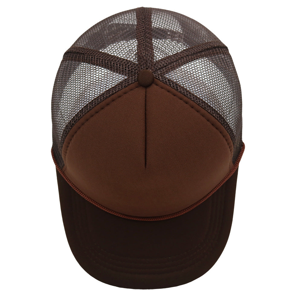 Wholesale DIY Blank Solid Color String Trucker Hat Printed Embroidery Baseball Cap ACC-HT-HaiPu005