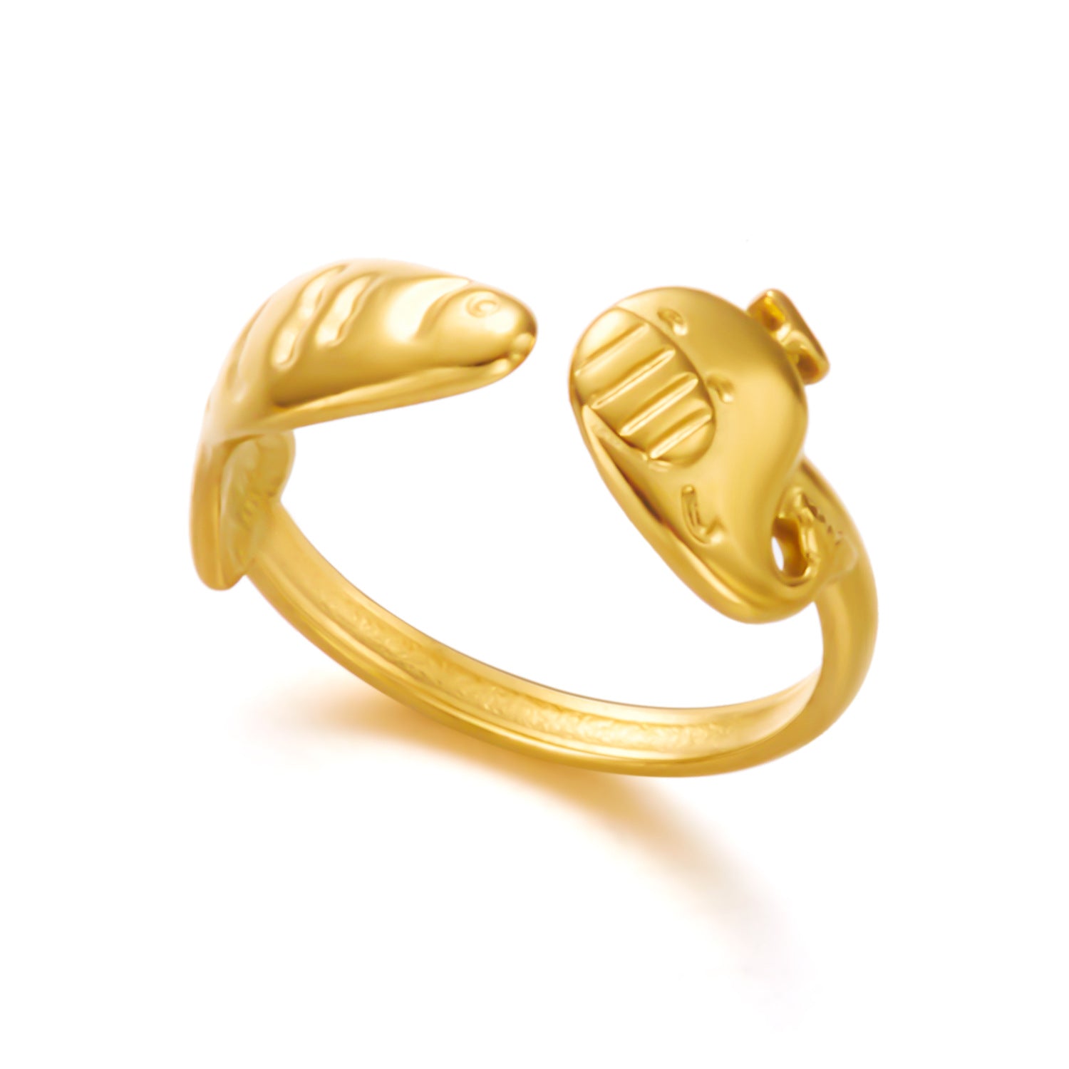 Wholesale Starfish Flower  Stainless Steel Ring