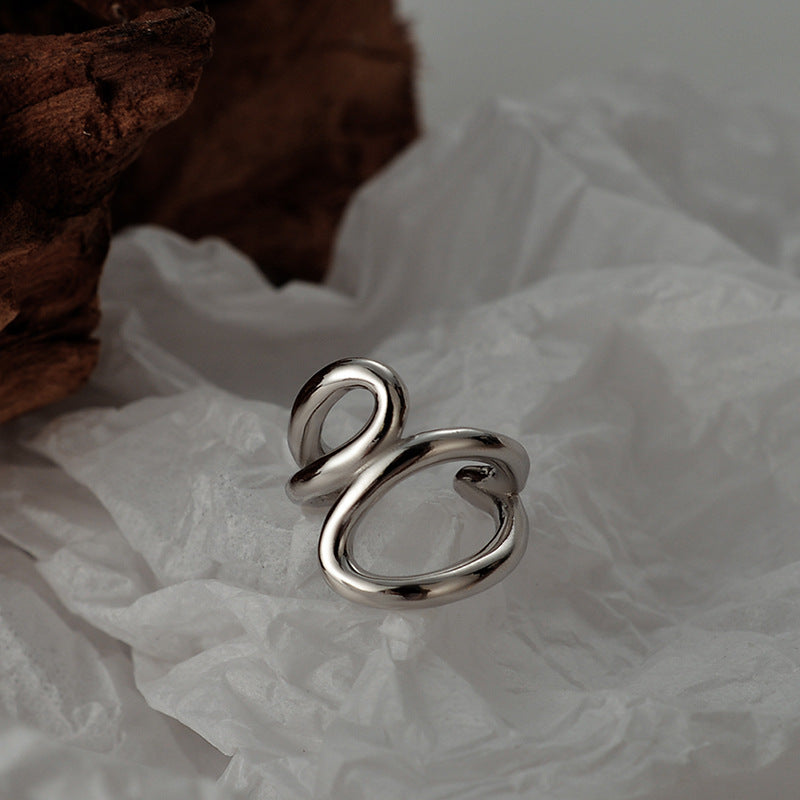 Wholesale S925 Sterling Silver Hollow Geometric Ear Clips ACC-ES-YWE007