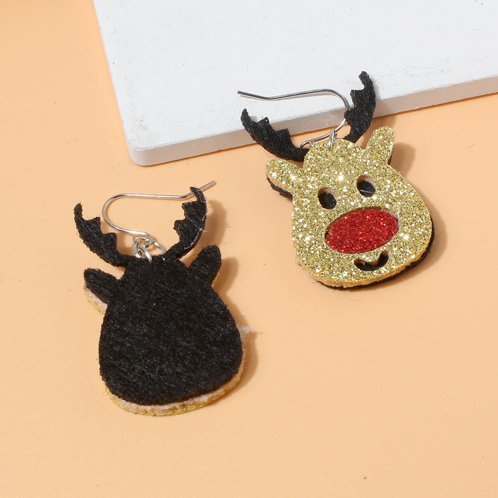 Wholesale Christmas Earrings Christmas Deer Long Earrings ACC-ES-Tengc006