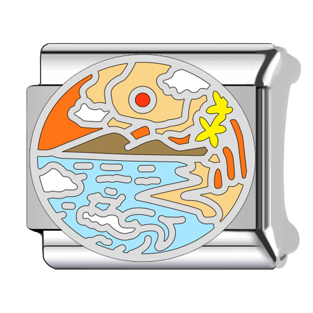 Wholesale  Italian Charm Bracelet 9mm DIY  Cartoon   Creative Stainless Steel Composable Bracelet