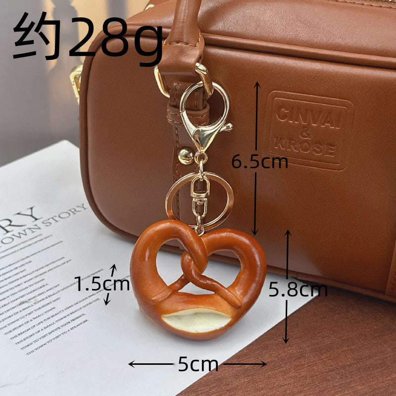 Wholesale Food Alkaline Water Bread Bag Pendant Keychains