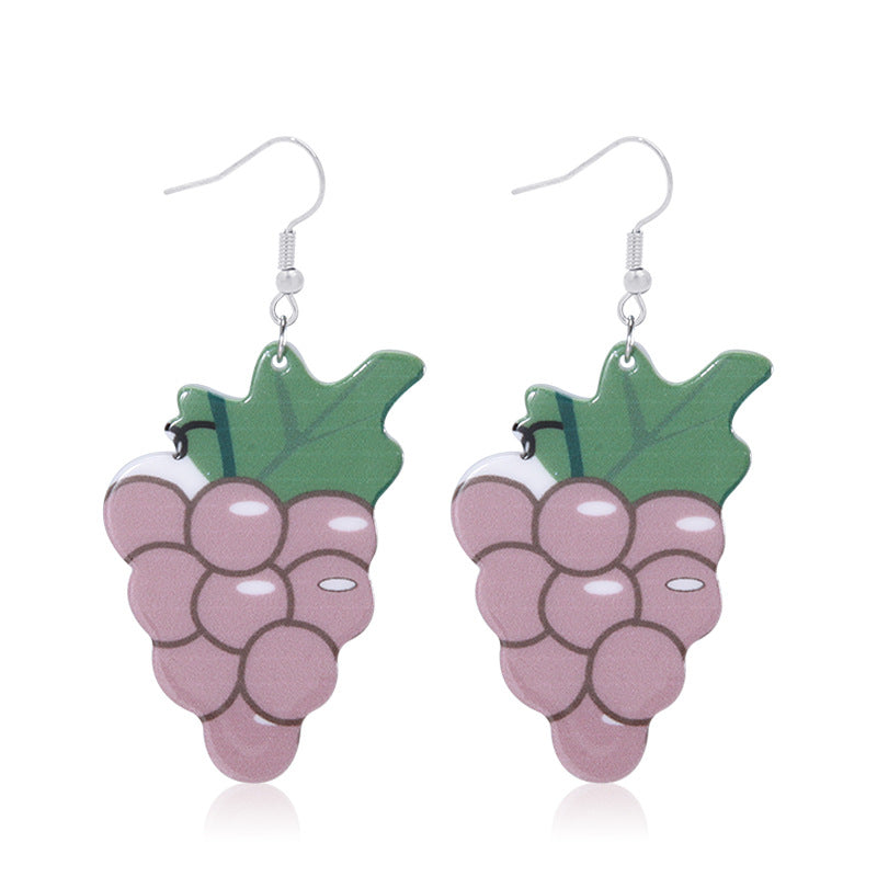 Wholesale Thanksgiving Scarecrow Turkey Legs Maple Leaf Acrylic Earrings ACC-ES-BinLi006