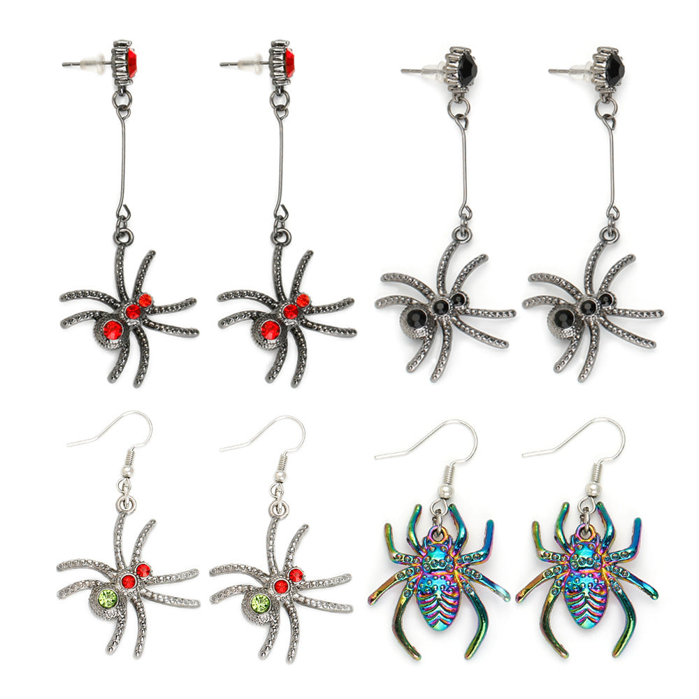Wholesale 5pcs Exaggerated Animal Spider Goth Theme Earrings ACC-ES-Yongc001