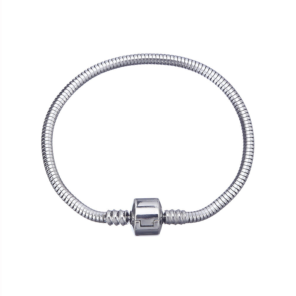 Wholesale Stainless steel waterproof snake bone bracelet