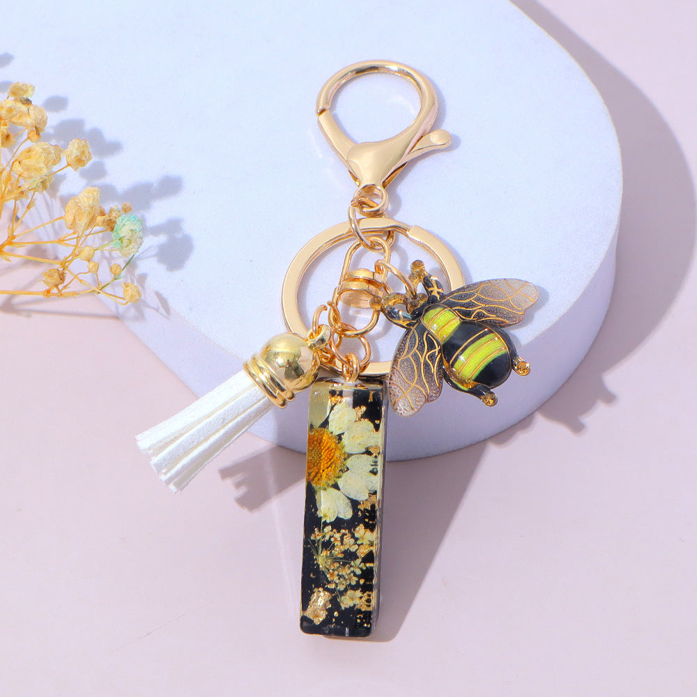 Wholesale Resin Bee Letter Bag Charm Decorative Accent Gift for