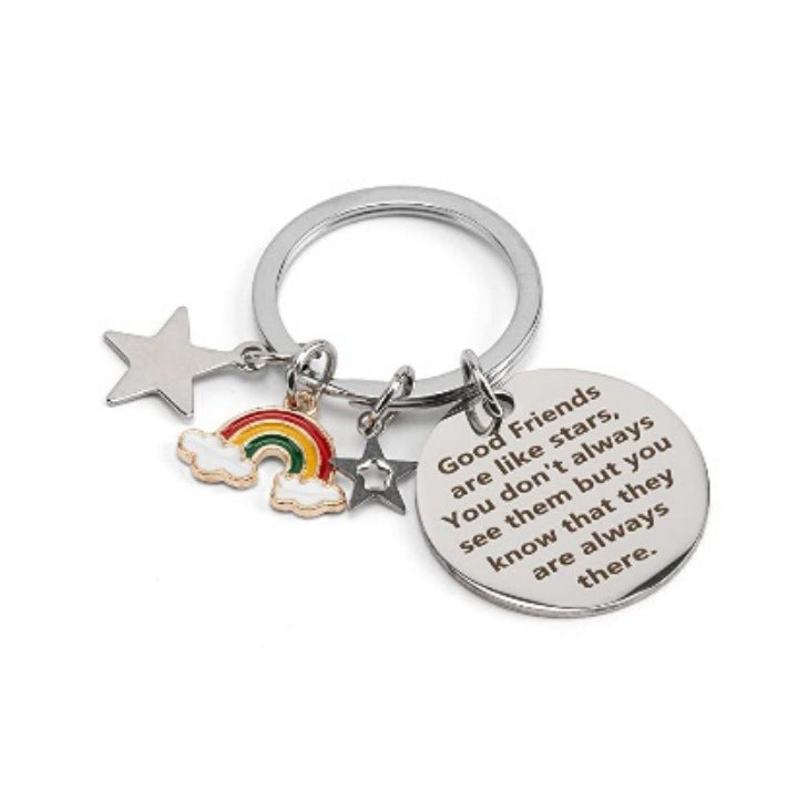 Wholesale Metal Letter Round Keychain