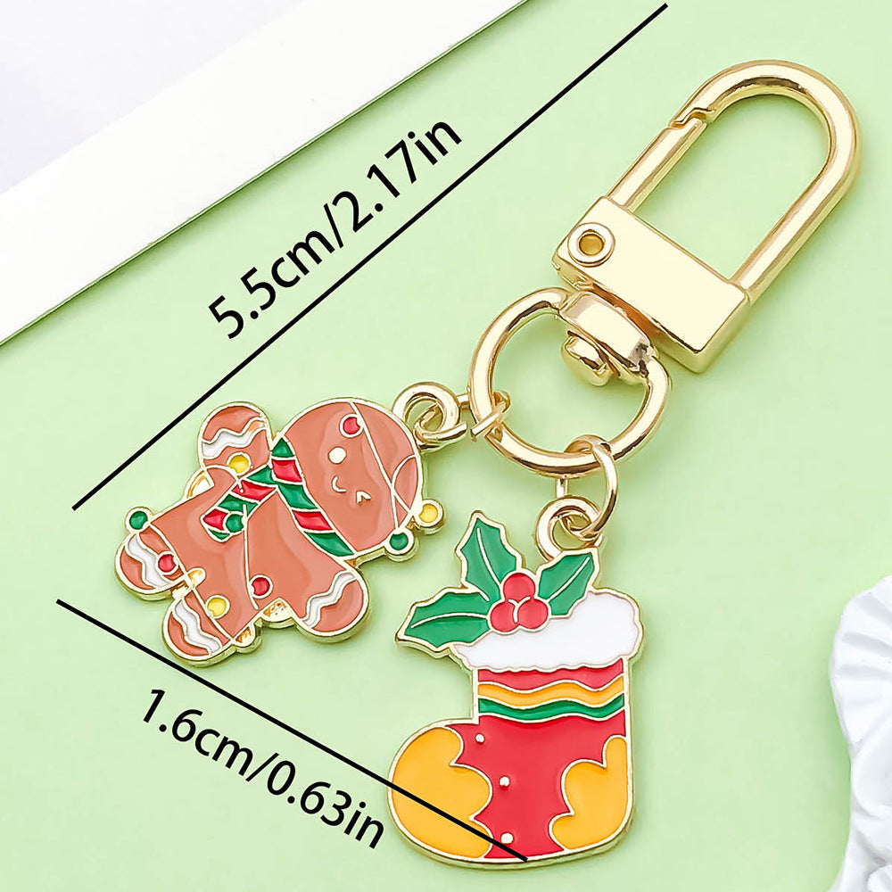 Wholesale Cute cartoon Christmas keychain