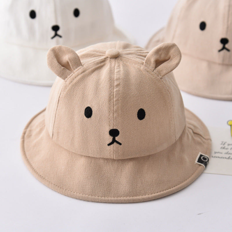 Wholesale Baby Hats Baby Bucket Hat Pure Cotton Cute Sun Basin Hat Kids Hat ACC-KH-DaQi001