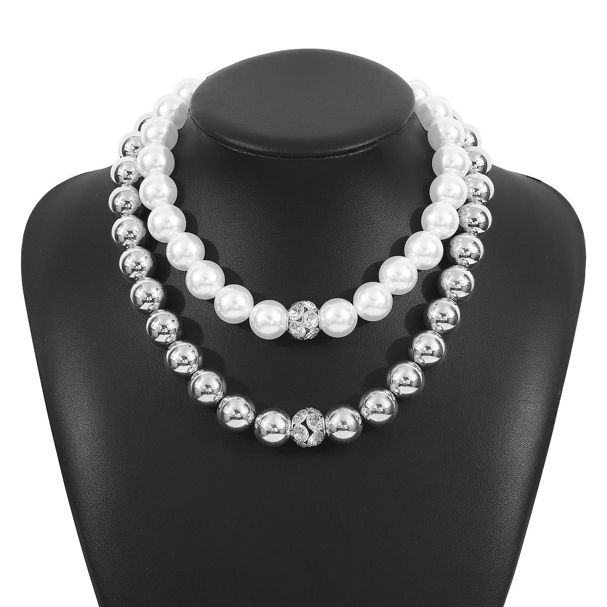 Wholesale Retro Simple  Pearl Beaded Bracelet Necklace Light Luxury Necklaces