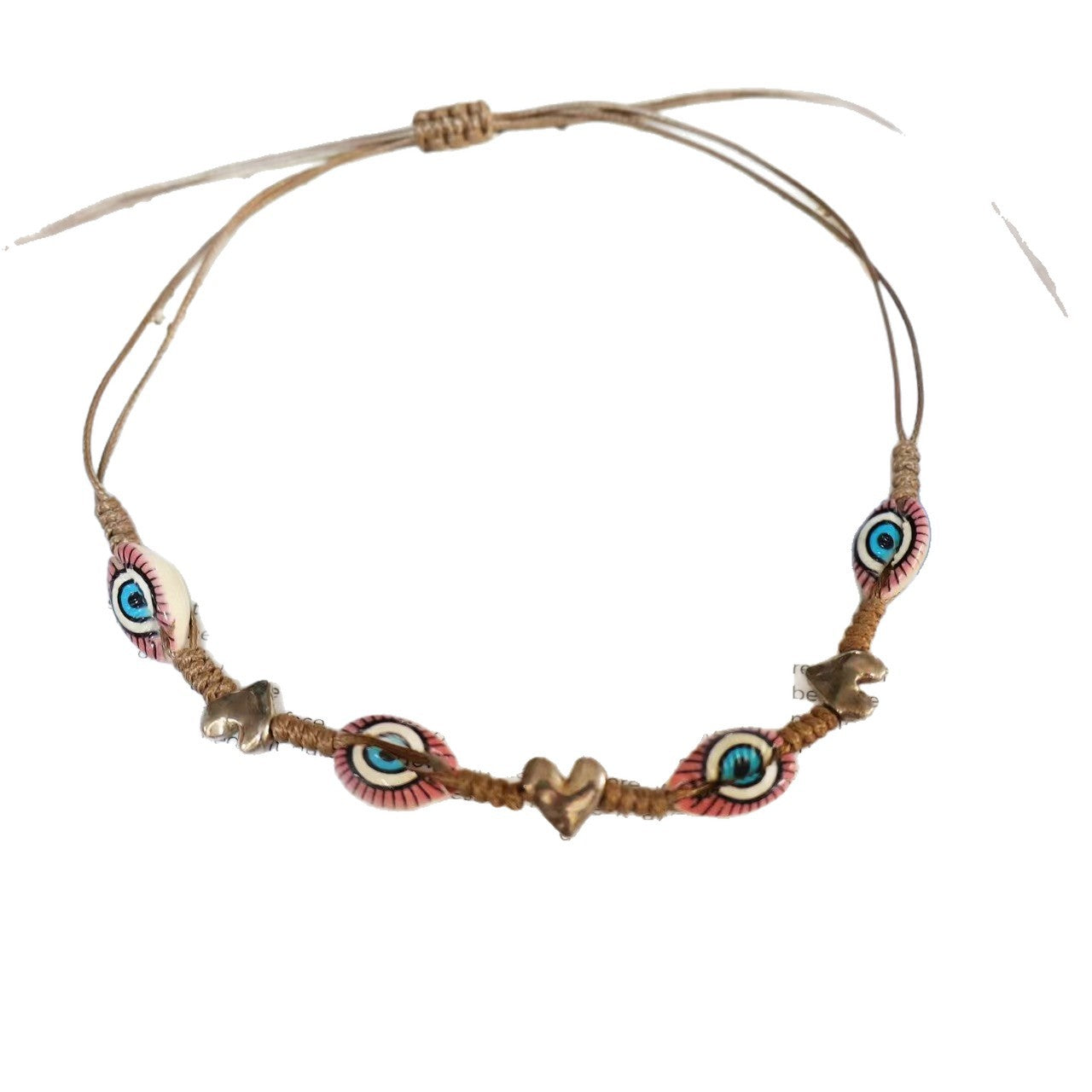 Wholesale Shell Bead Evil Eye Necklace Geometric Fashion Accessory for Boutique Resale