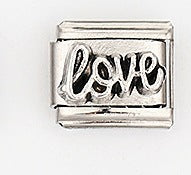 Wholesale Stainless Steel Italian Charm Bracelet Love Letter DIY Elastic Band Unisex Everyday Jewelry Accessory