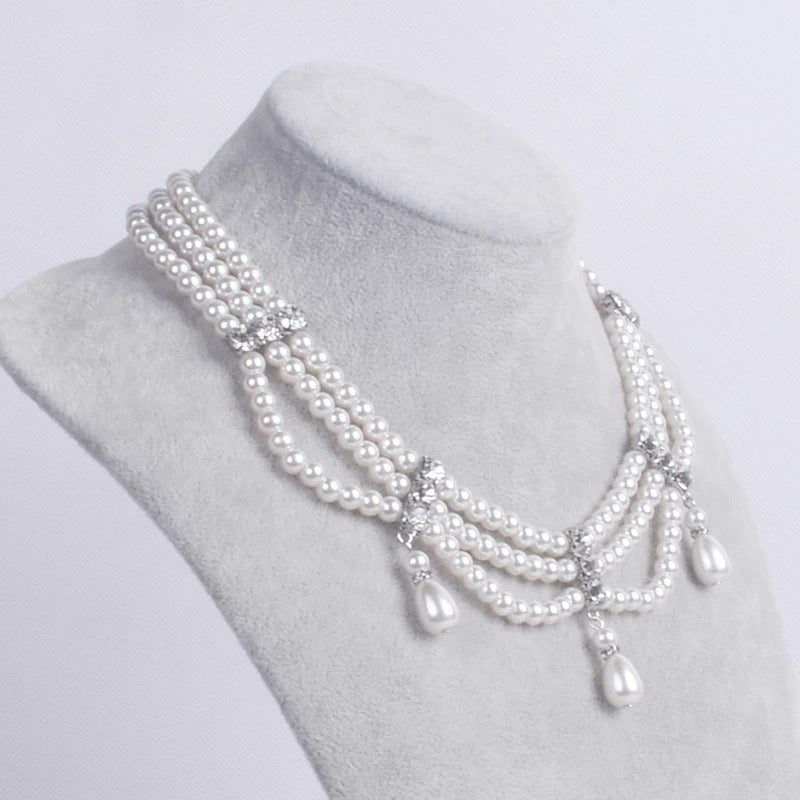 Wholesale pearl multi-layer necklaces